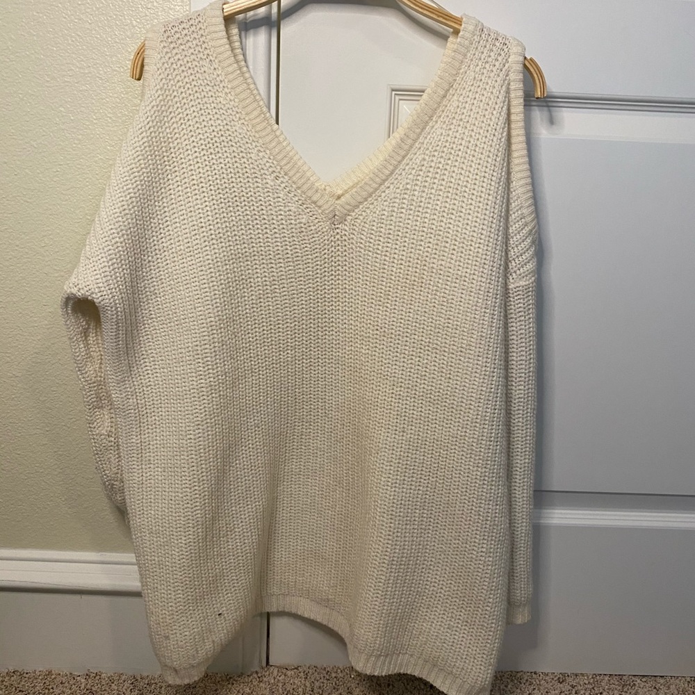 White long sleeve sweater!